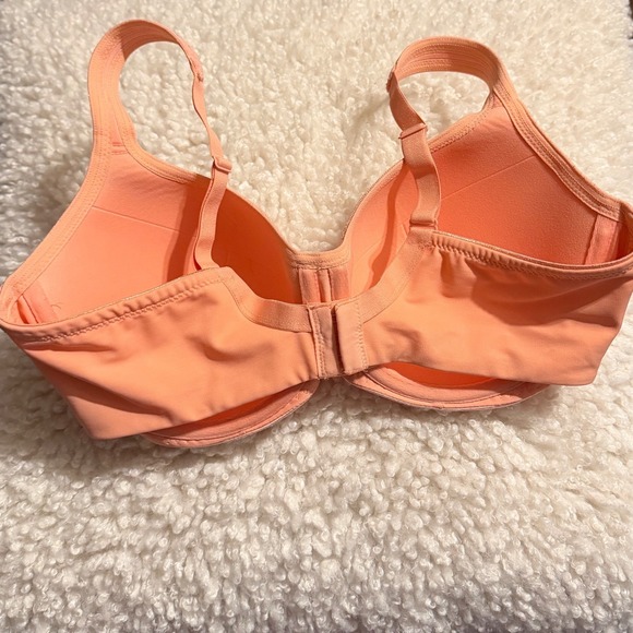 Soma Stunning Support Balconette Bra 36DD Coral Rose Lace Dots Adjustable Straps - Picture 2 of 4